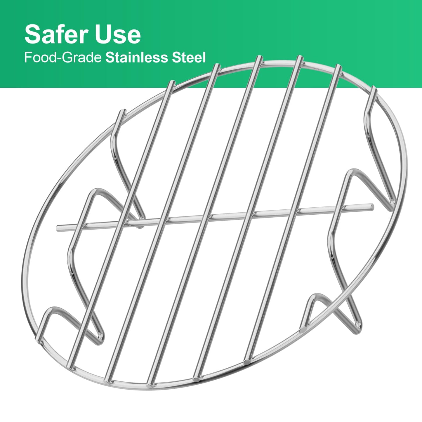 GSlife Trivet for Instant Pot Steamer Rack - Stainless Steel Accessories, 7 Inch Steam Rack Fits 3, 6 Qt Pressure Cooker, Cooking Cooling Steaming Baking Stand, 1 Pack
