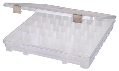 ArtBin 9101AB Super Satchel Slim with Removable Dividers, Art & Craft Organizer, [1] Plastic Storage Case, Clear, Divided Compartments