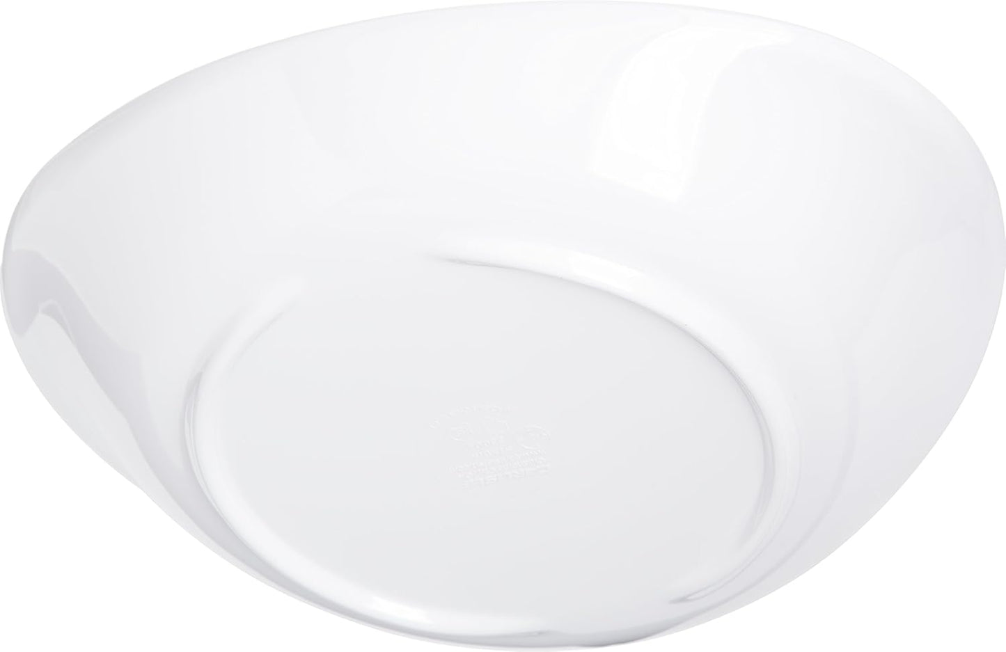 Carlisle FoodService Products Stadia Reusable Plastic Pasta Plate, Melamine, 9.5 Inches, White