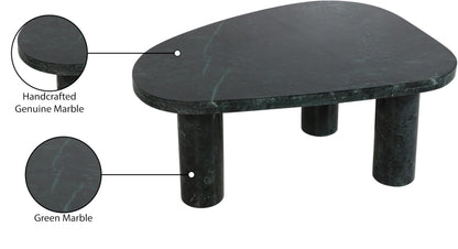 Meridian Furniture Messina Green Genuine Marble Coffee Table
