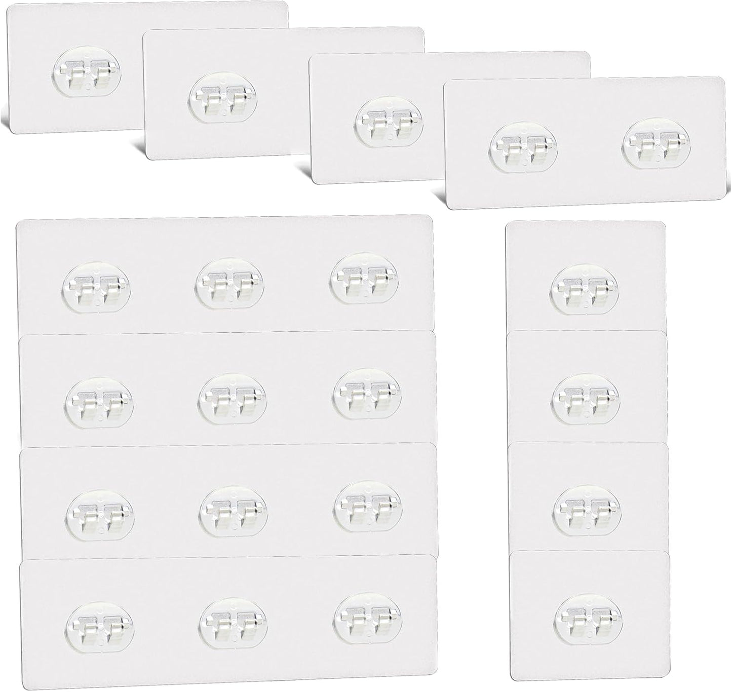 12 Pcs Shower Caddy Adhesive Hooks Replacement Storage Shelf Basket Strips Hook/No Drilling Strong Adhesive
