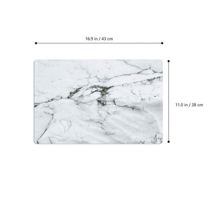 Menghao 6 PCS Waterproof Placemats Environmental Materials Multiple Styles Easy Clean for Kids Educational Learning Kitchen Dinner Party((Marble)