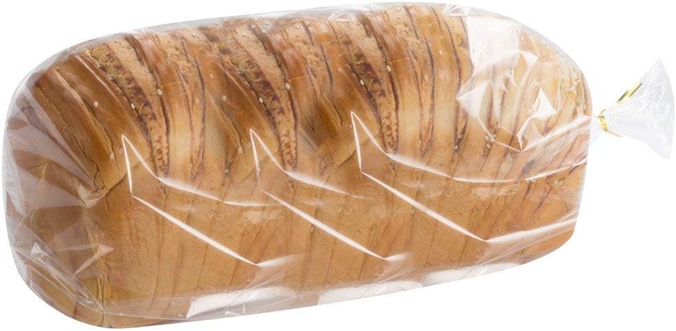 200 Count (200 Pack) Belinlen Bread Loaf Bags With Free Twist Ties
