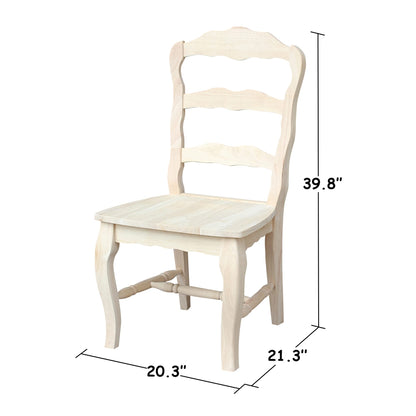 IC INTERNATIONAL CONCEPTS Set of Two Versailles Side Chairs
