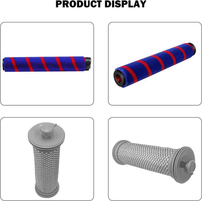SaferCCTV Replacement Filter Compatible with Tineco A10 A11 Hero/Master Vacuum Cleaner 2 Pack Pre Filter with Roller