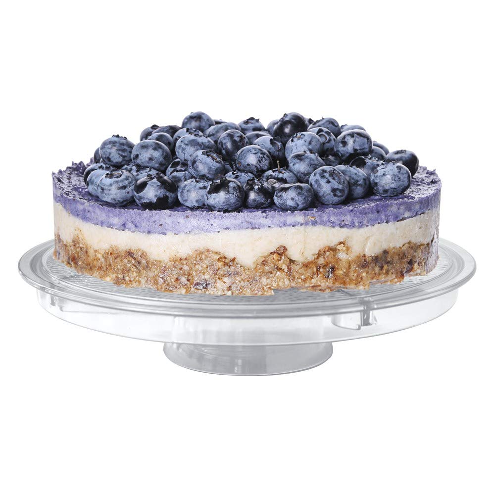 Cake Stand with Dome Cover, 6-in-1 Multi-Purpose Use, Cake Stand with Lid, Serving Platter, Punch Bowl, Desert Platter and More, BPA Free