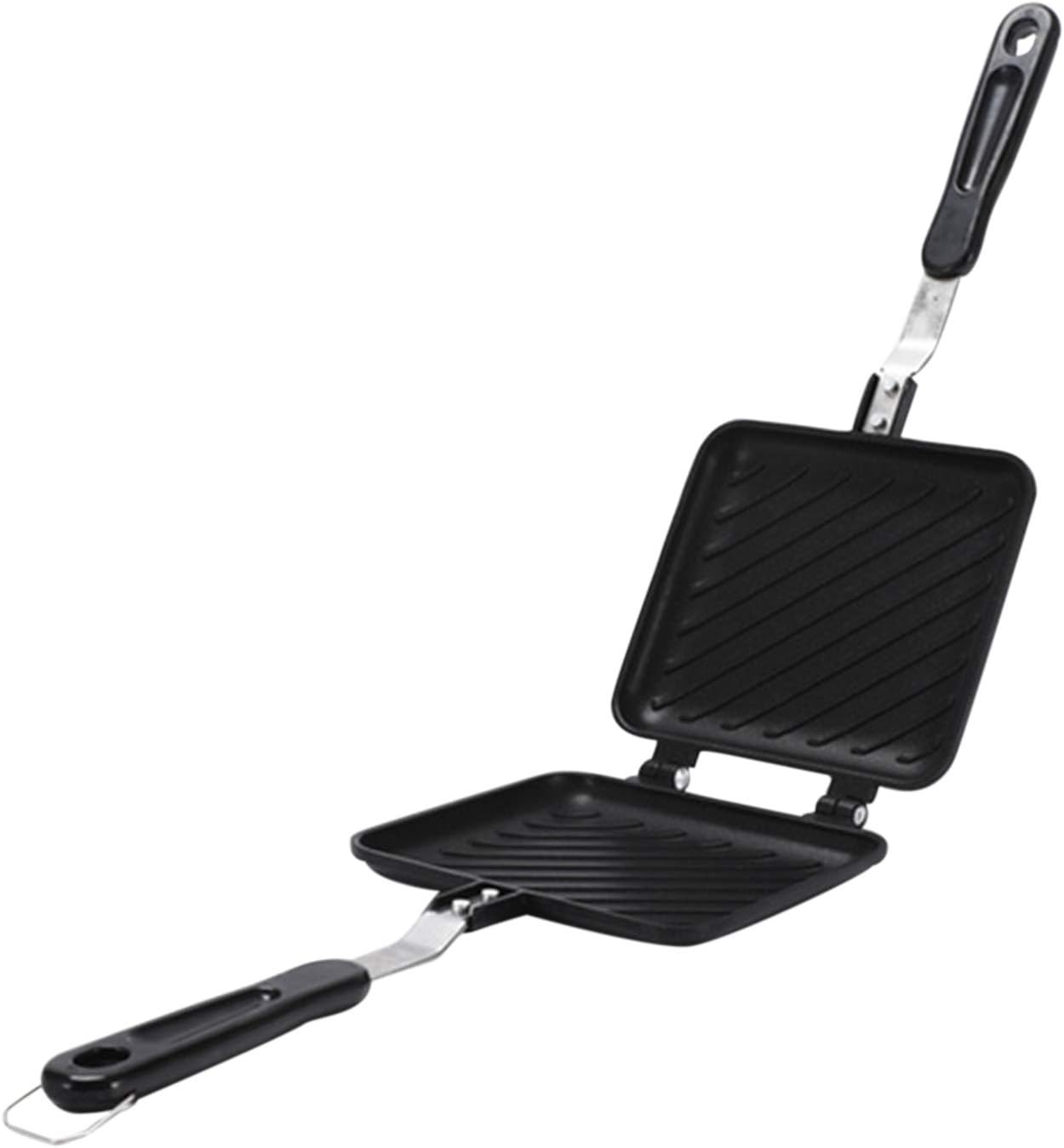 Double-Sided Frying Pan, Non-Stick Sandwich Maker, Grilled Sandwich and Panini Maker, Waffle Pancake Griddle Pan