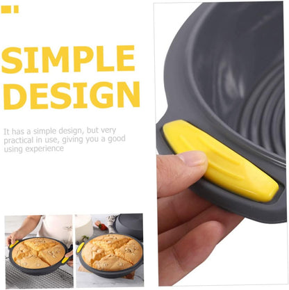 Dark Gray 12-Inch Nonstick Silicone Round Cake Pan