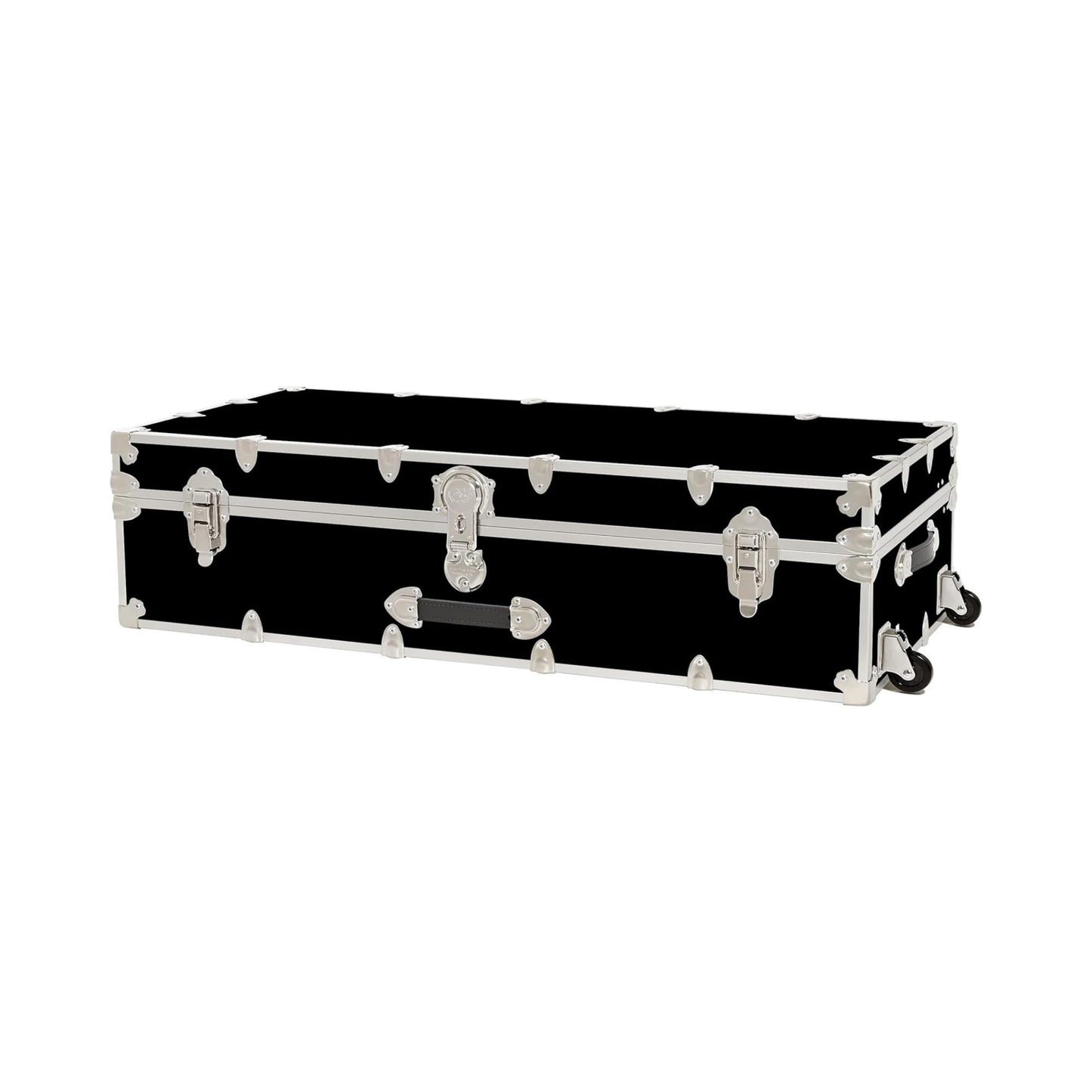 Rhino Trunk & Case Aromatic Cedar Trundle Trunk with Wheels - 44”x20”x12” Home Storage Chest Trunk - USA Made Secure Under Bed Footlocker for Clothes, Blankets & Pillows - Underbed Shoe Storage Box