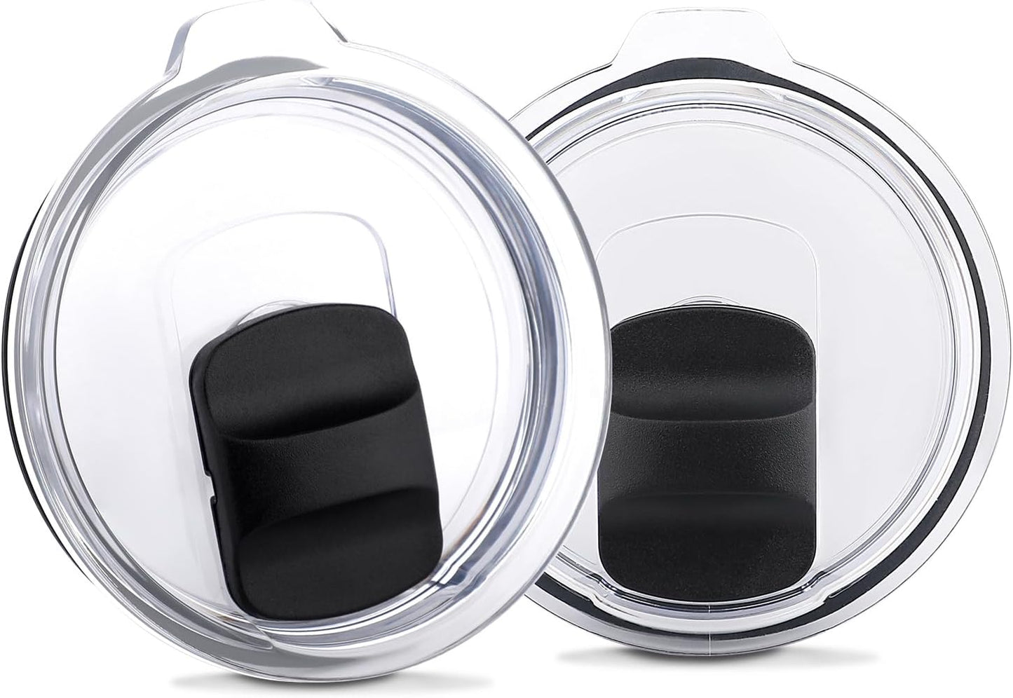 2 Pack Tumbler Lid for Yeti with Magnetic Slider Switch, Reusable Replacement Lids