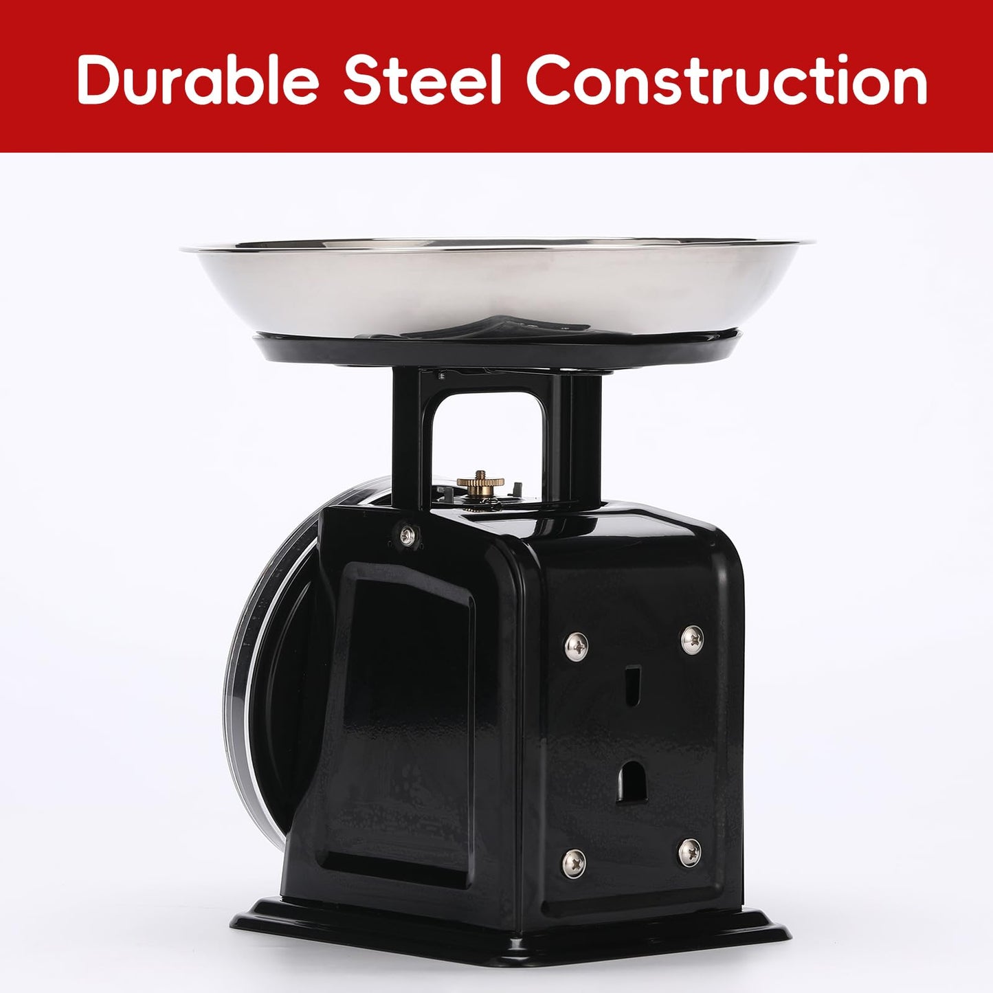 Tada 11lb Analog Kitchen Mechanical Food Scale Weighing Dial Scale with Bowl