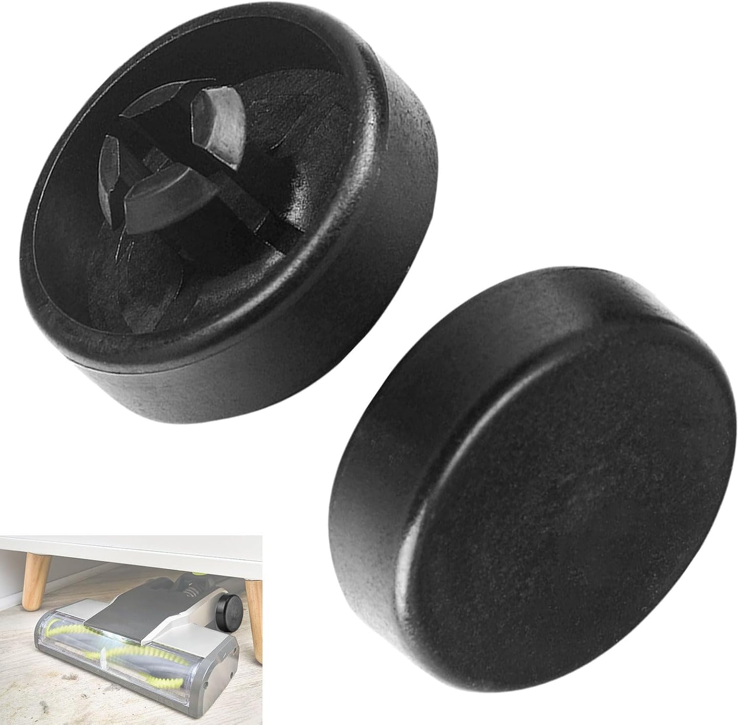 2 Pack Upgraded Replacement Wheel for Ryobi Cordless Stick Vacuum 18V One+ Models