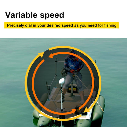 AQUOS Haswing CaymanB Bow Mount Electric Trolling Motor with Wireless Remote- 55 Lb. Thrust, 48in. Shaft, Saltwater & Freshwater