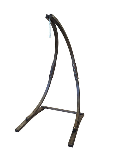 Petra Leisure 7 Ft. Coffee Stain, Wooden Hammock Chair Stand. Perfect for Indoor/Outdoor Home, Patio, Deck, Yard, Garden. 265LB Weight Capacity.(Stand Only)