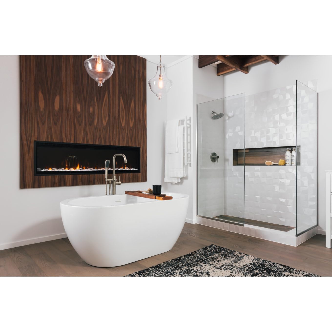 Miseno MNO6030SFSO 59" Free Standing Acrylic Soaking Tub with Center Drain - White