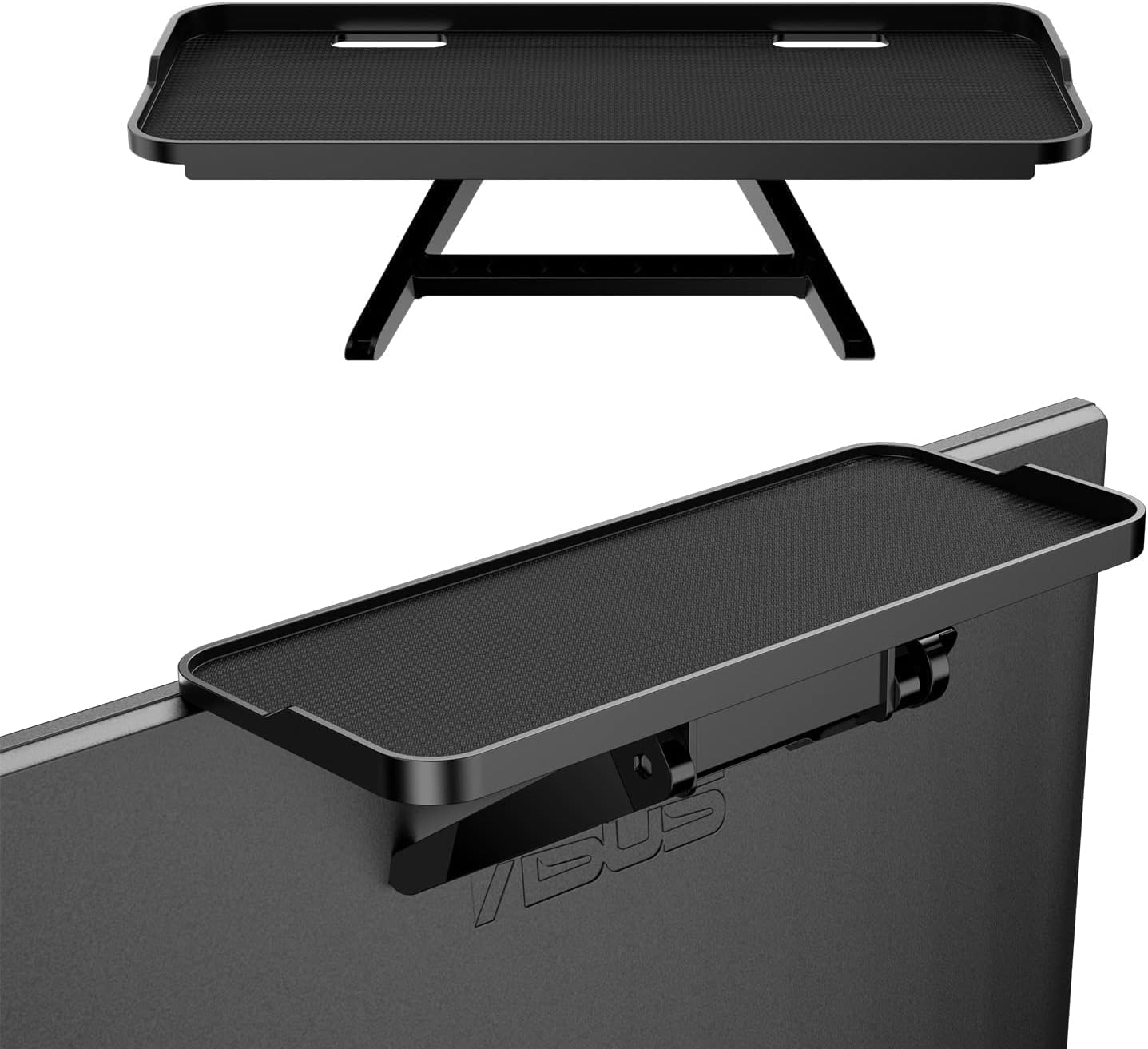 Bodur Top TV Monitor Shelf - Multifunctional Headboard Cable Box Holder , Ideal for Behind Computer, DVD Player