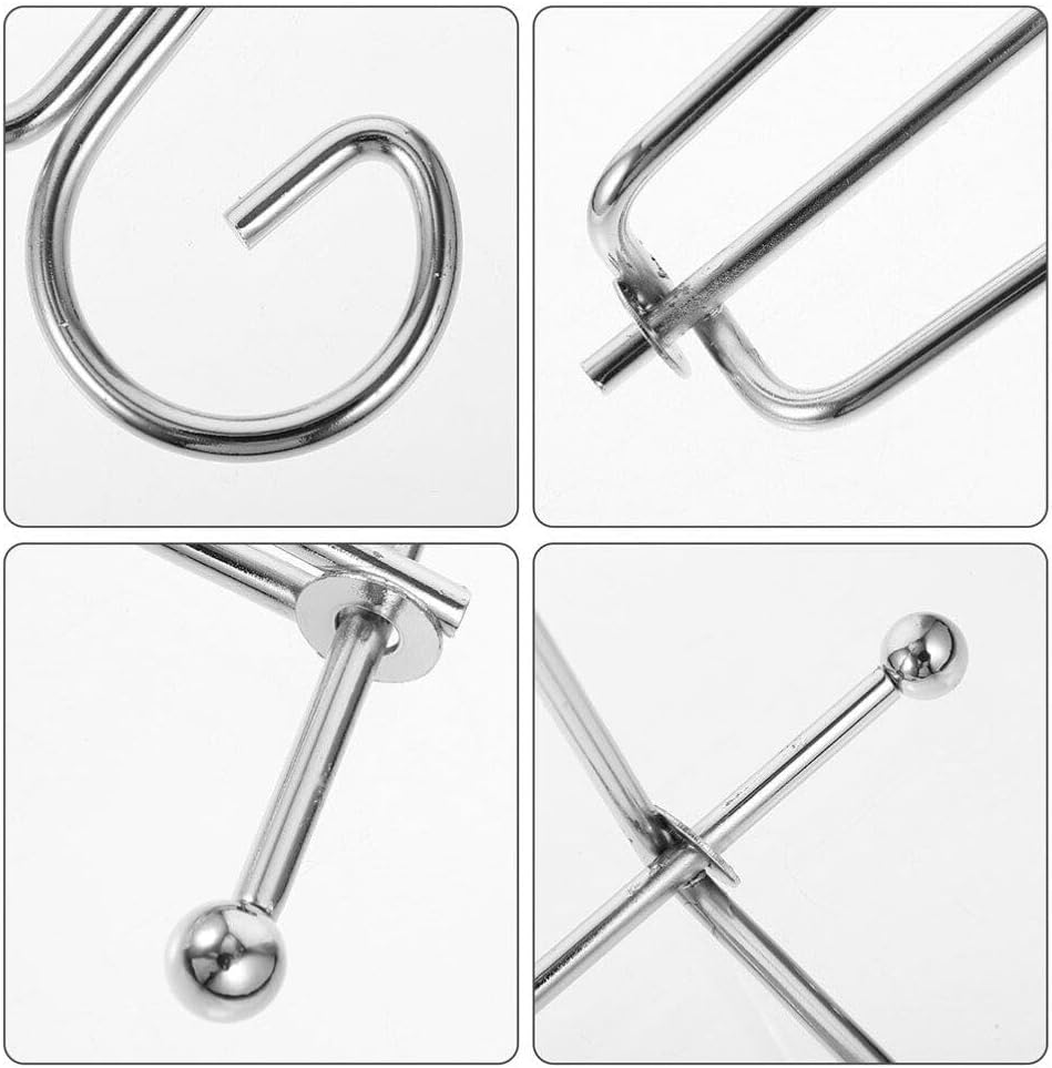HOMSFOU Iron Plate Stand, Silver Easel Display Holder for Picture Frame, Photo Showing Rack