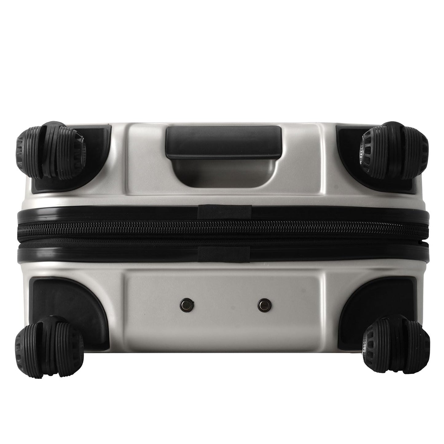 Traveler's Choice Art of Travel Hardside Expandable Luggage with Spinner Wheels, Silver