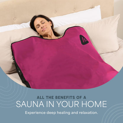 LifePro RejuvaWrap Infrared Sauna Blanket — Portable Sauna Bag with 9 Temp Levels Low EMF Far Infrared Heating — At Home Full Body Rejuvenation & Relaxation