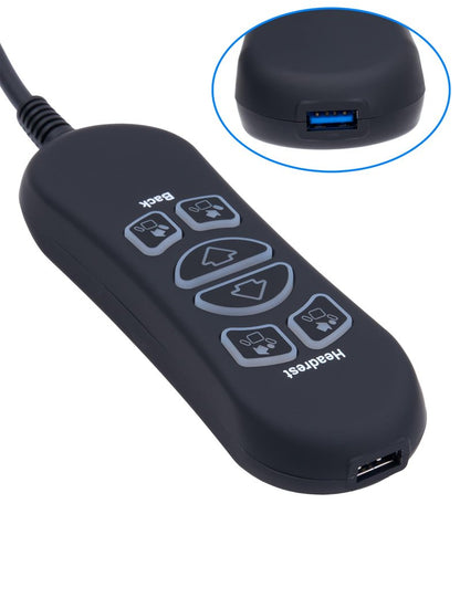 SitzKraft HSW306 Conpatible 6 Button 7 Pin Remote Controller Replacement Hand Wand for Power Recliner (Version B)