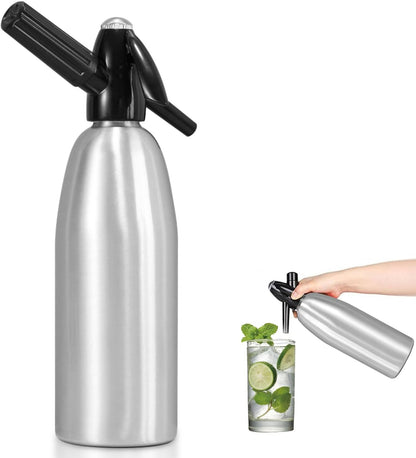 CO2 ALIMOTA Soda Streaming Machine - Carbonated Water Machine with Tanks, Sparkling Water Maker, Soda Water