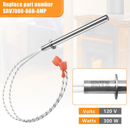 SRV7000-660-AMP Replacement for Pelpro Pellet Stove Igniter & Pleasant Hearth Pellet Stoves Ignitor, 300W