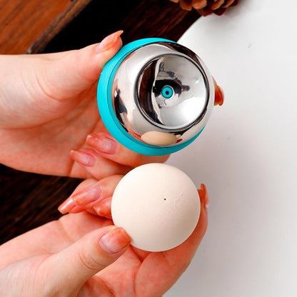 Egg Piercer Tool for Hard Boiled Eggs – Stainless Steel Needle with Safety Lock – Prevents Cracking, Easy Peeling – Egg Pricker for Cooking, Boiling, Steaming – Kitchen Gadget & Egg Cooker Accessory