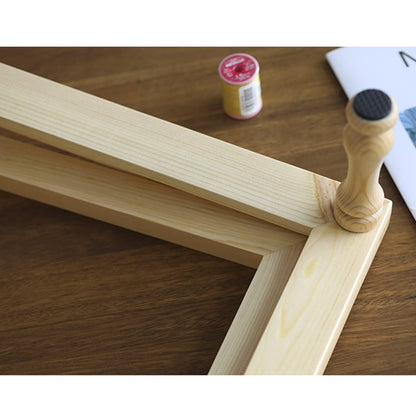 Portable Wooden Embroidery Frame Stand, Cross Stitch Lap Stand with 4 Support Legs, Sturdy Beech Wood for Needlework & Sewing Projects