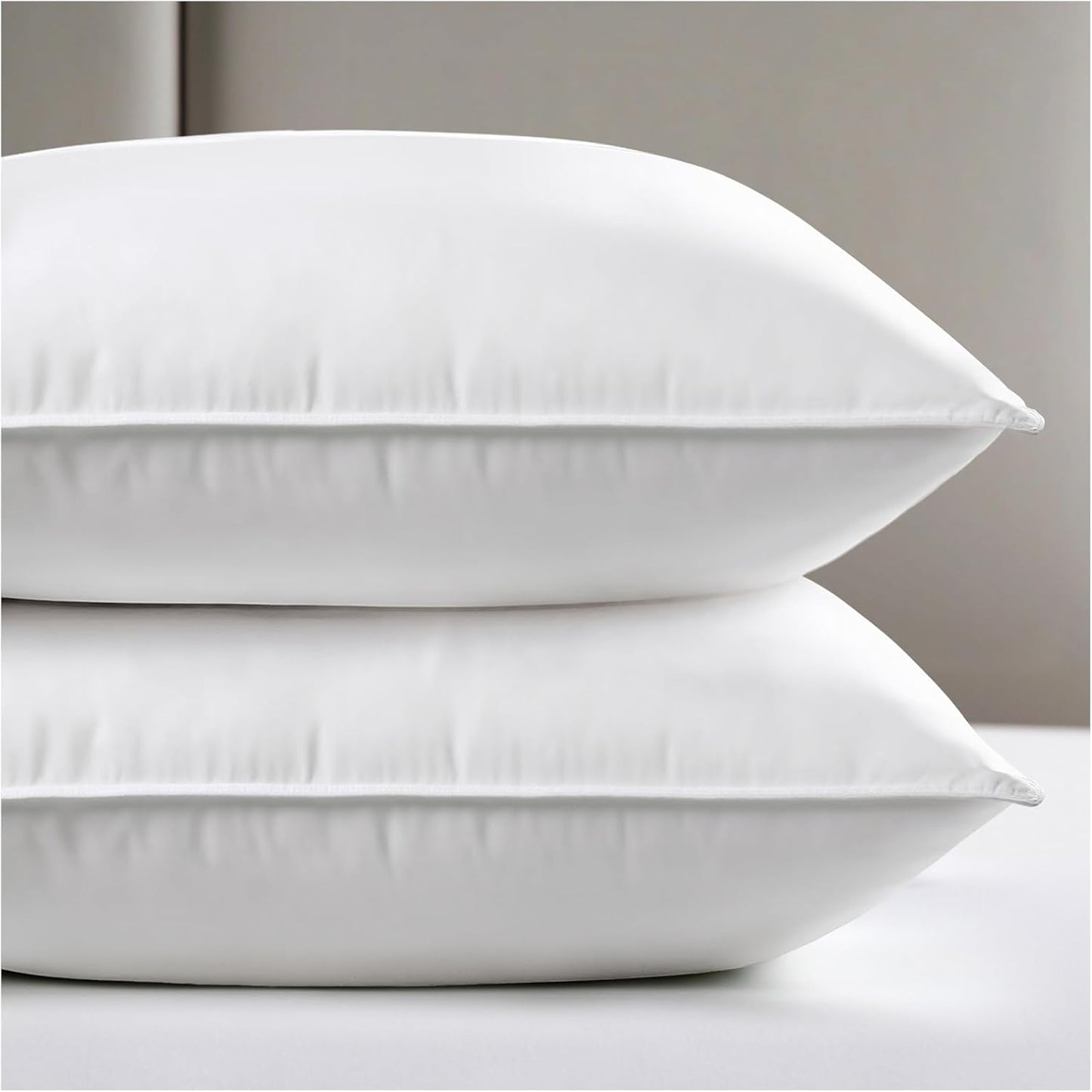 Viewstar King Size Bed Pillows - Soft Down Alternative for All Sleep Positions | Hotel Collection, White, Set of 2