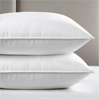 Viewstar King Size Bed Pillows - Soft Down Alternative for All Sleep Positions | Hotel Collection, White, Set of 2