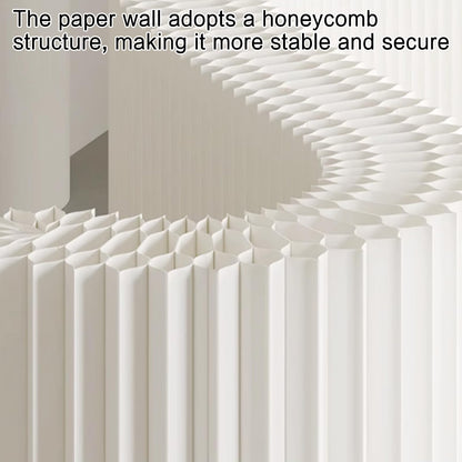 Portable Folding Room Divider - Lightweight Retractable Partition for Easy Room Separation, Ideal for Home, Office, and Events, Space-Saving Design