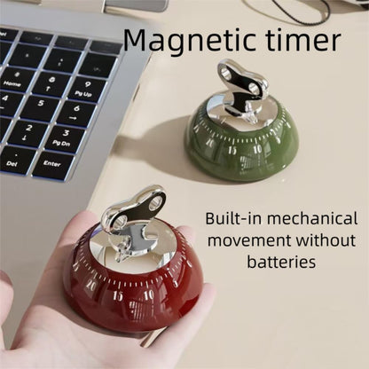 Kitchen Timers for Cooking,100% Mechanical Cooking Timer,Retro Cooking Timer,No Batteries Required,Magnetic Back.(Green)