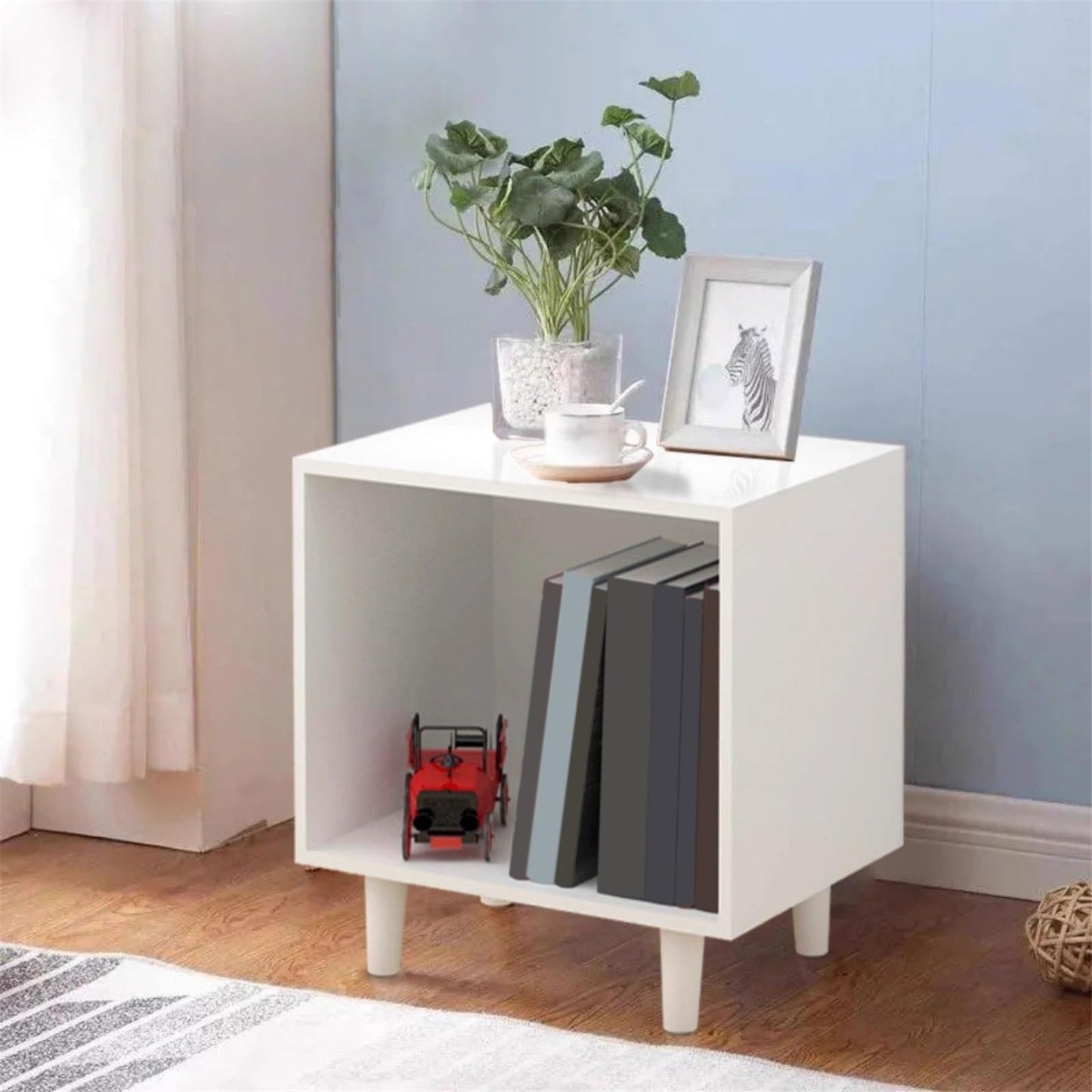 uP9sF2mD DVD Shelf Organizer Open Floor Vinyl Record Cabinet Large Capacity Wooden Storage Display Rack CD Storage Rack