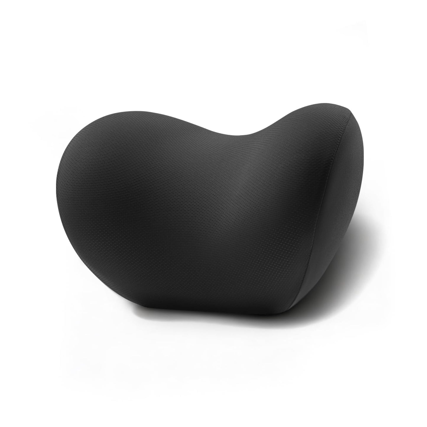BEBAS Memory Foam Car Headrest Pillow - Breathable Neck Support Pillow for Driving, Universal Fit Cars/SUVs/Tesla/Toyota & Office Chair, Removable Cover (Black, Summer)