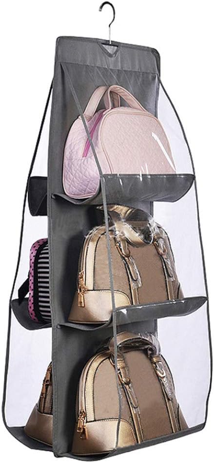 DIOMMELL Handbag Organizer Purses Hanger for Closet with 6 Larger Pockets