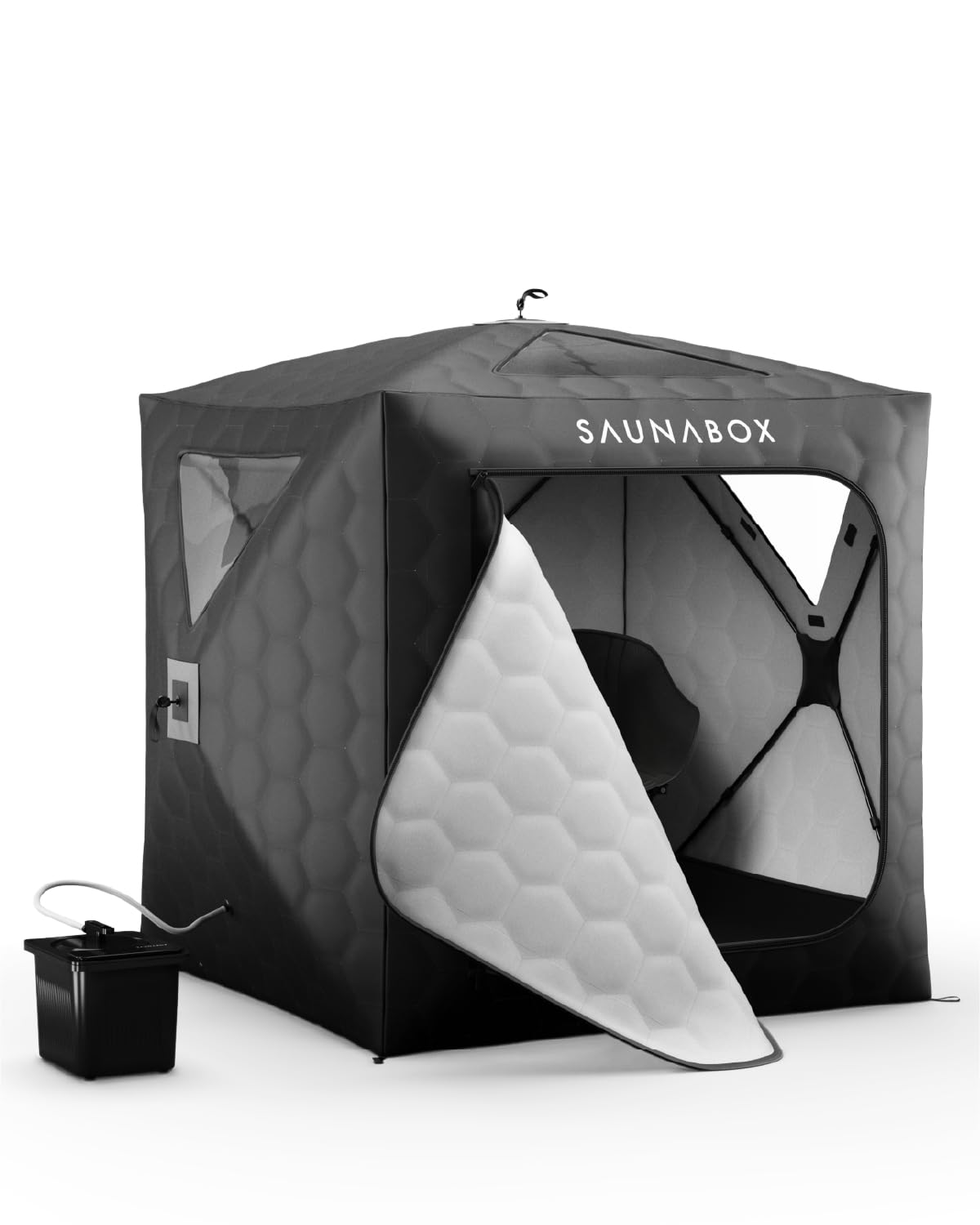 SAUNABOX® XL 2 Person Steam Sauna Tent | Portable Home Sauna Box for Indoor & Outdoor Use | SmartSteam Bluetooth Control | Compact, Quick-Setup & Hygienic for Detox, Relaxation & Recovery
