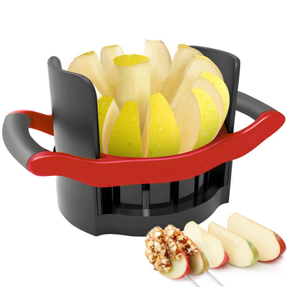Newness 5.12 In Large Apple Slicer, Cut 12 Thin Slices All the Way Through, HEAVY - DUTY Stainless Steel Apple Corer & Slicer for Fruits & Vegetables - Dishwasher Safe