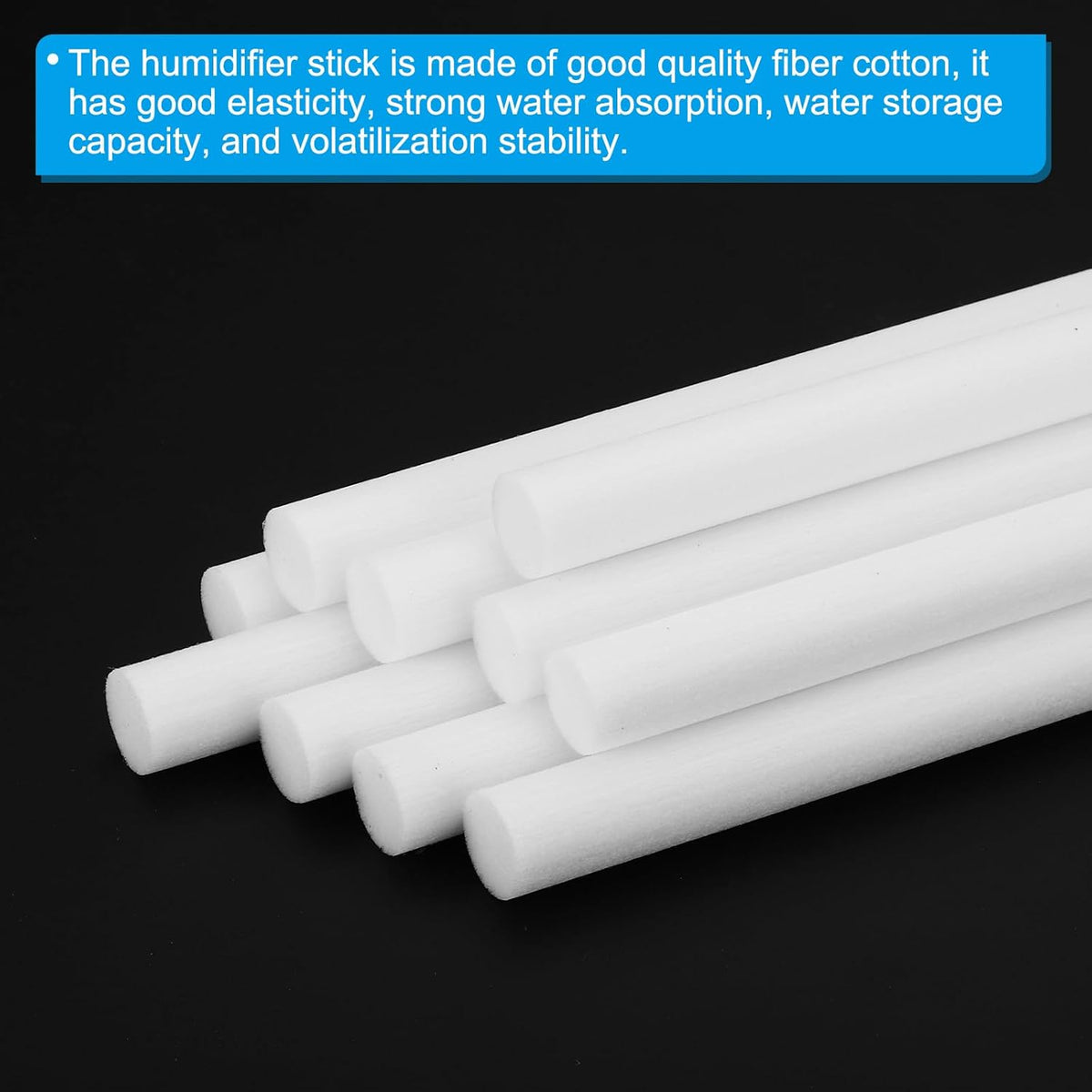 PATIKIL 10 Pcs Humidifier Cotton Filter Sticks, Replacement Wicks for USB Mini Humidifiers, White