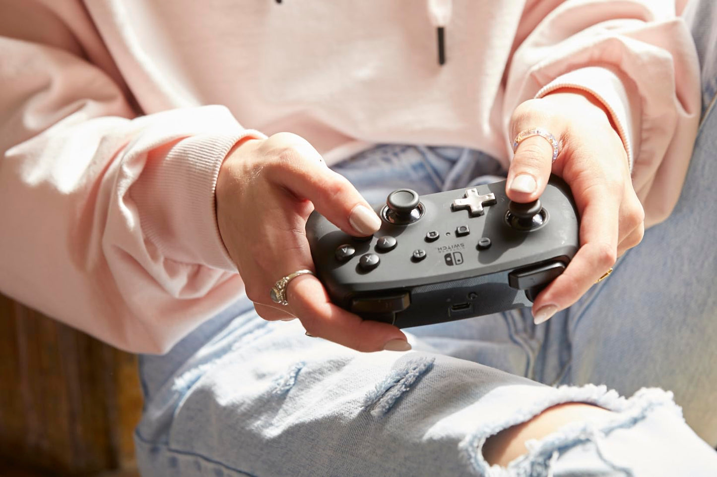 PowerA Enhanced Wireless Controller for Nintendo Switch / Switch 2 / Switch Lite / OLED Model - Black - Gamepad, game controller, Officially Licensed