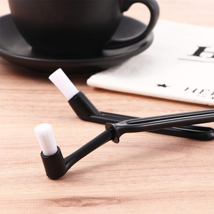 2 Pcs Coffee Machine Cleaning Brush with Spoon Tool Set for Home Kitchen