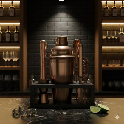 Highball & Chaser Cocktail Shaker Set: Bartender Kit for Home Bar Mixology Cocktail Bar Set Plus E-Book with 30 Recipes