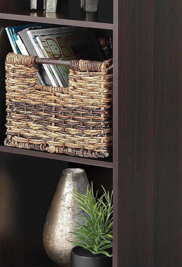 3 3 12.2" 11.7" 35.6" Whitmor Cube Storage Organizer, Tier Stackable MDF Wood Bookcase, Open Storage Display Bookshelf