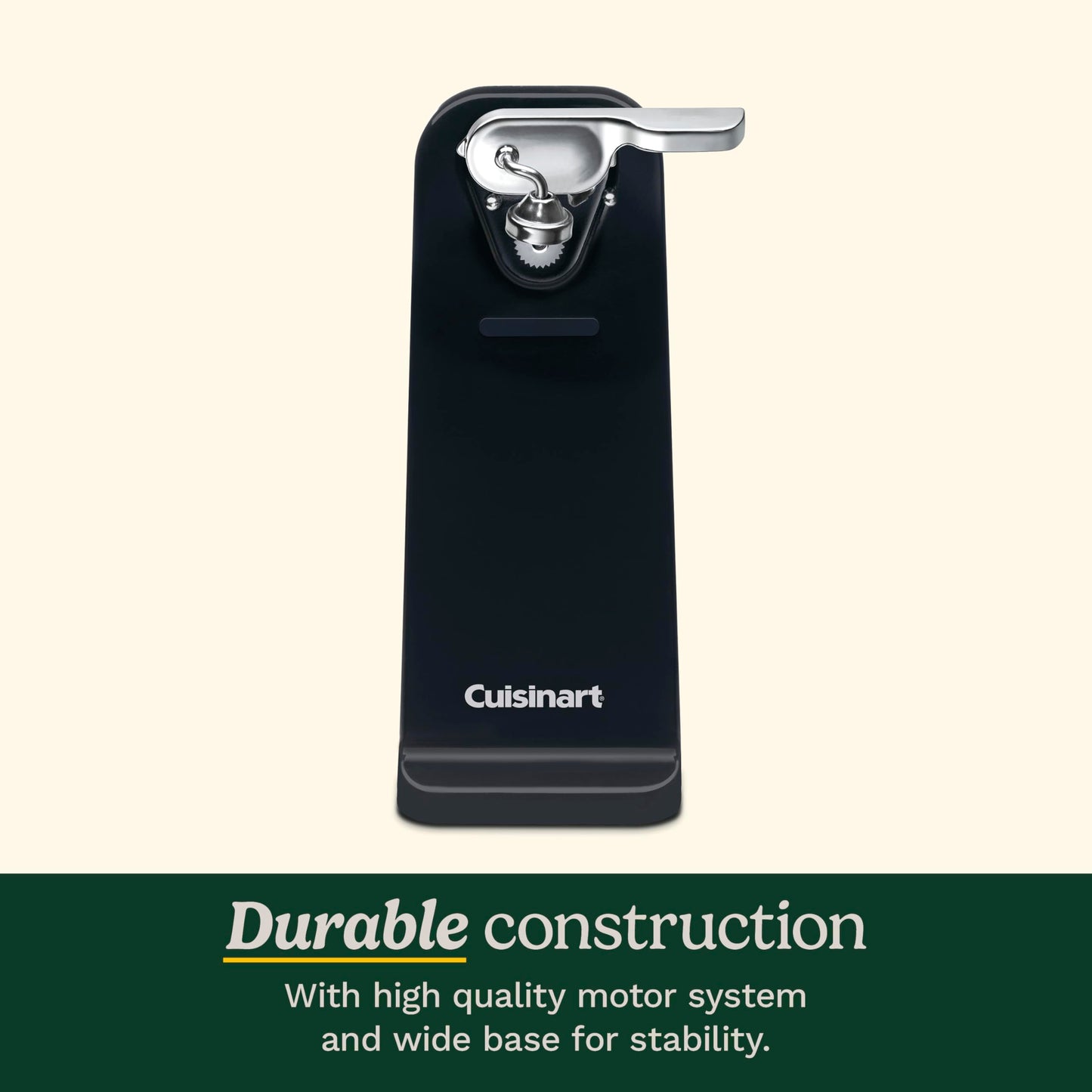 Cuisinart Can Opener with One-Touch Operation, Electric Can Opener for Kitchen Including Magnetic Lid Holder, Automatic Can Opener with Easy Clean Design and Nonslip Base, Black, CCO-50BKN