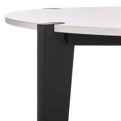 SAFAVIEH Couture Collection Garcia Black/White Marble Top Round Coffee Table