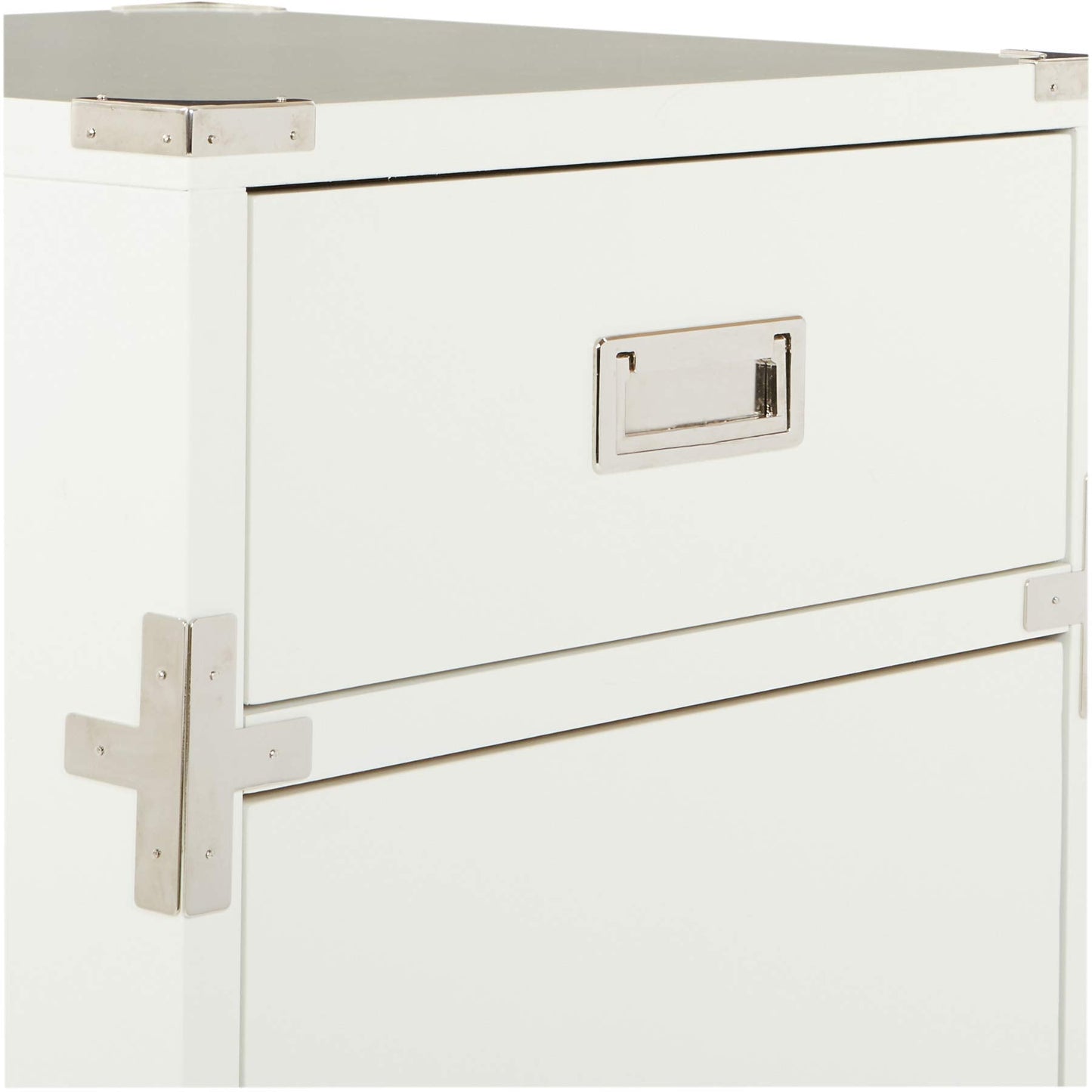 OSP Home Furnishings Wellington 2-Drawer File Cabinet, White