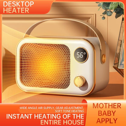Indoor Heater, 1200 Watt Portable Electric Heater, Temperature Controlled Lightless PTC Ceramic Heater for Bedroom and