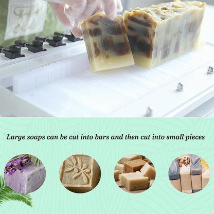Soap Making Molds,Adjustable Multi-Wire Handmade Soap Cutter Machine – 2/2.5/3cm Thickness for Loaf Soap, Candles, Cheese, Butter & DIY Projects