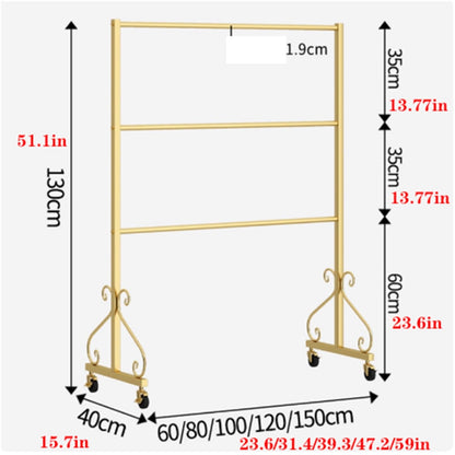 Mobile Lingerie Bra Rack Swimsuit Organizer Hanger, Anti-Slip, Underwear Display Stand with Wheels, Commercial Clothing Store Shelf, for Shorts,Hats, Sock, 3 Tier(White,80 * 40 * 130cm)
