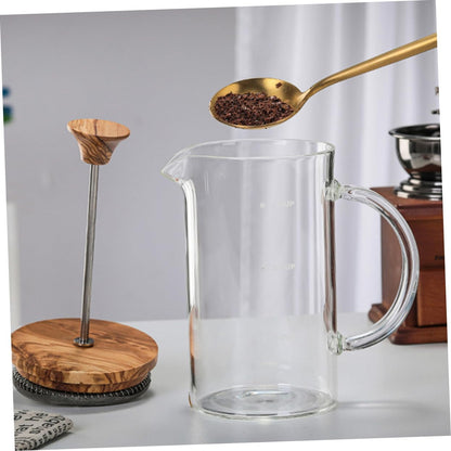 Ciieeo Espresso Coffee Cup, Glass Press Kettle, Cold Brew Coffee Pot, Borosilicate Coffee Pot for Travel