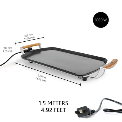 BOSKA Large Electric Griddle Pro – Electric Griddle with Large Nonstick Cooking Surface - Adjustable Heat up to 420°F and PFOA and PFAS-Free – 14 x 22 inch